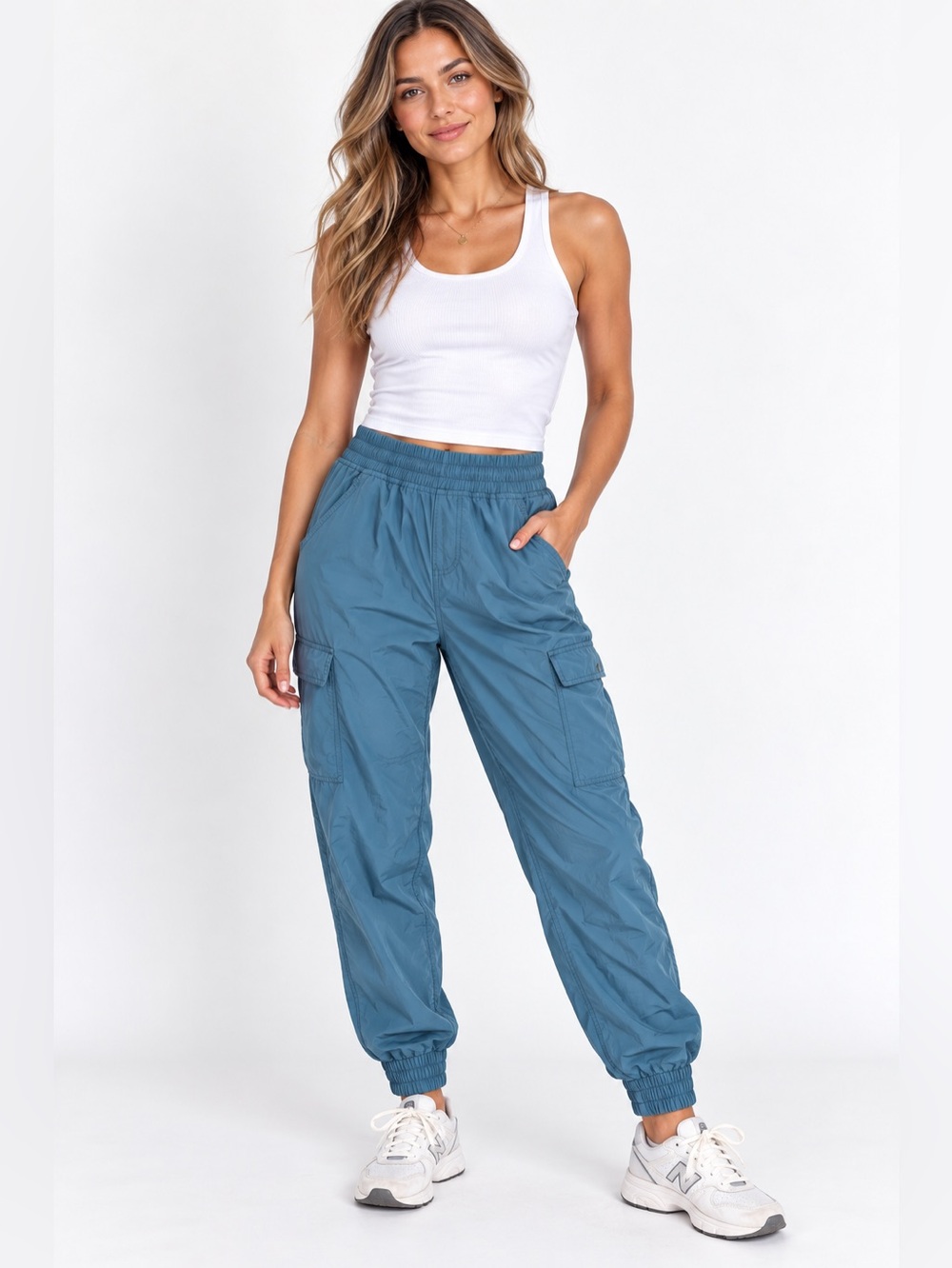 The North Face Women’s Size 10 Blue Cargo Jogger Pants Hiking Outdoor